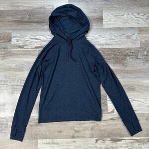 Outdoor Voices Navy Performance Hoodie Long Sleeve Small Stretch Activewear